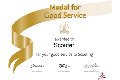 Scouts Canada The Medal for Good Service