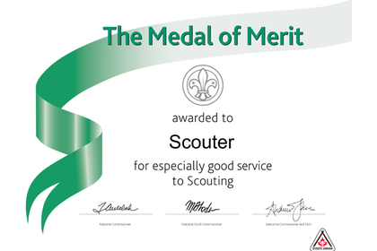 Scouts Canada The Medal of Merit