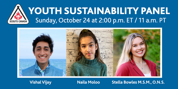 Youth Sustainability Panel: October 24 at 2pm EST